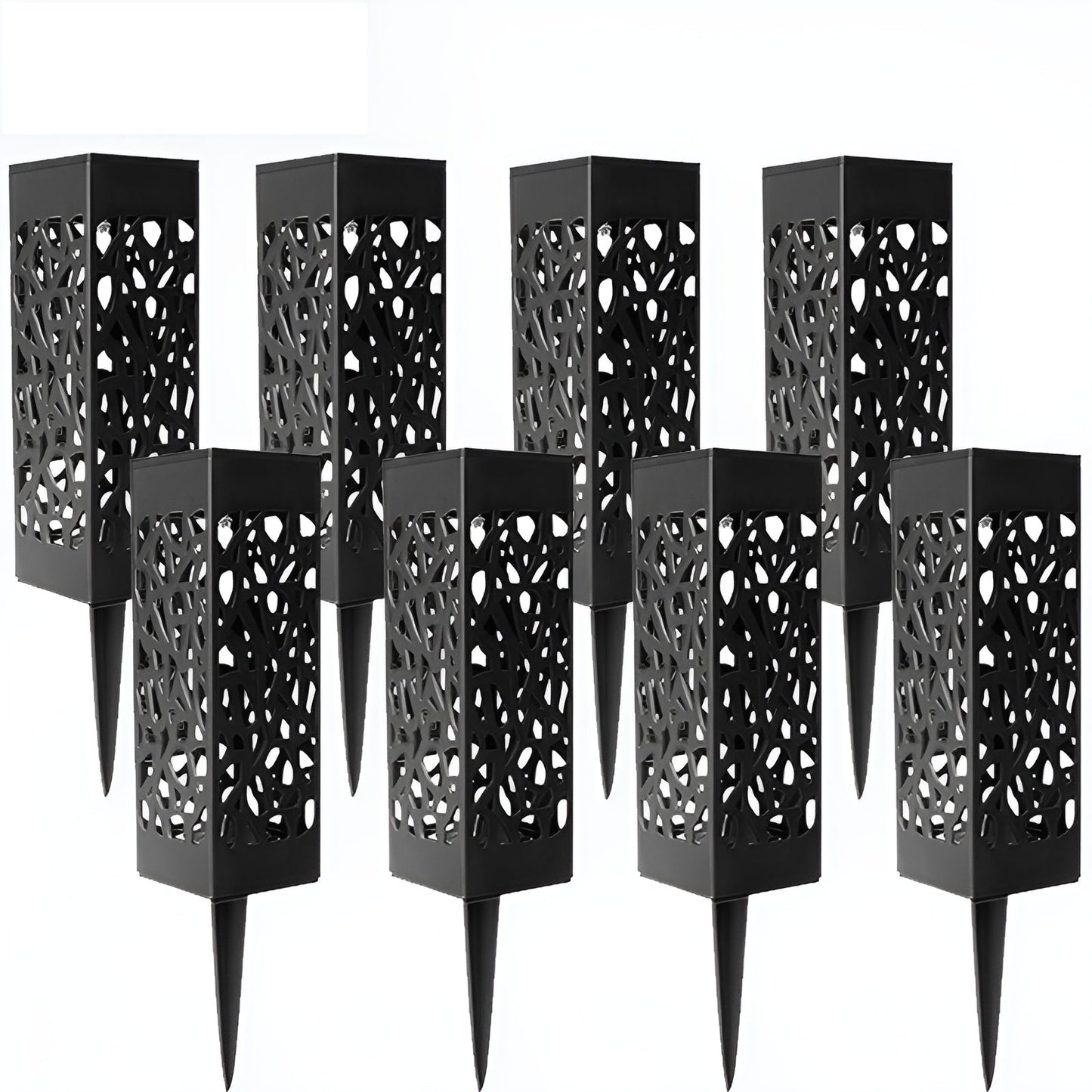 LumaRay – Lot de 2 Lampes Solaires de Jardin en Acier Inoxydable