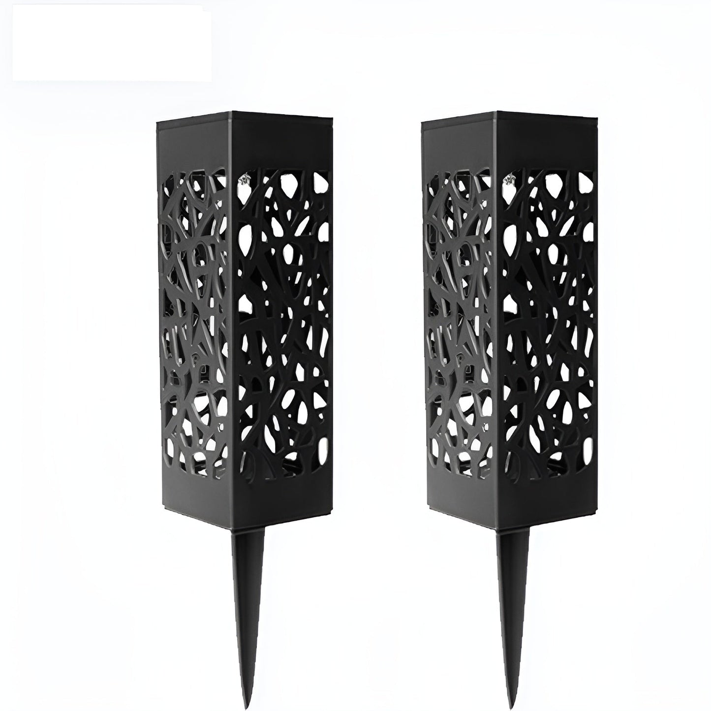 LumaRay – Lot de 2 Lampes Solaires de Jardin en Acier Inoxydable