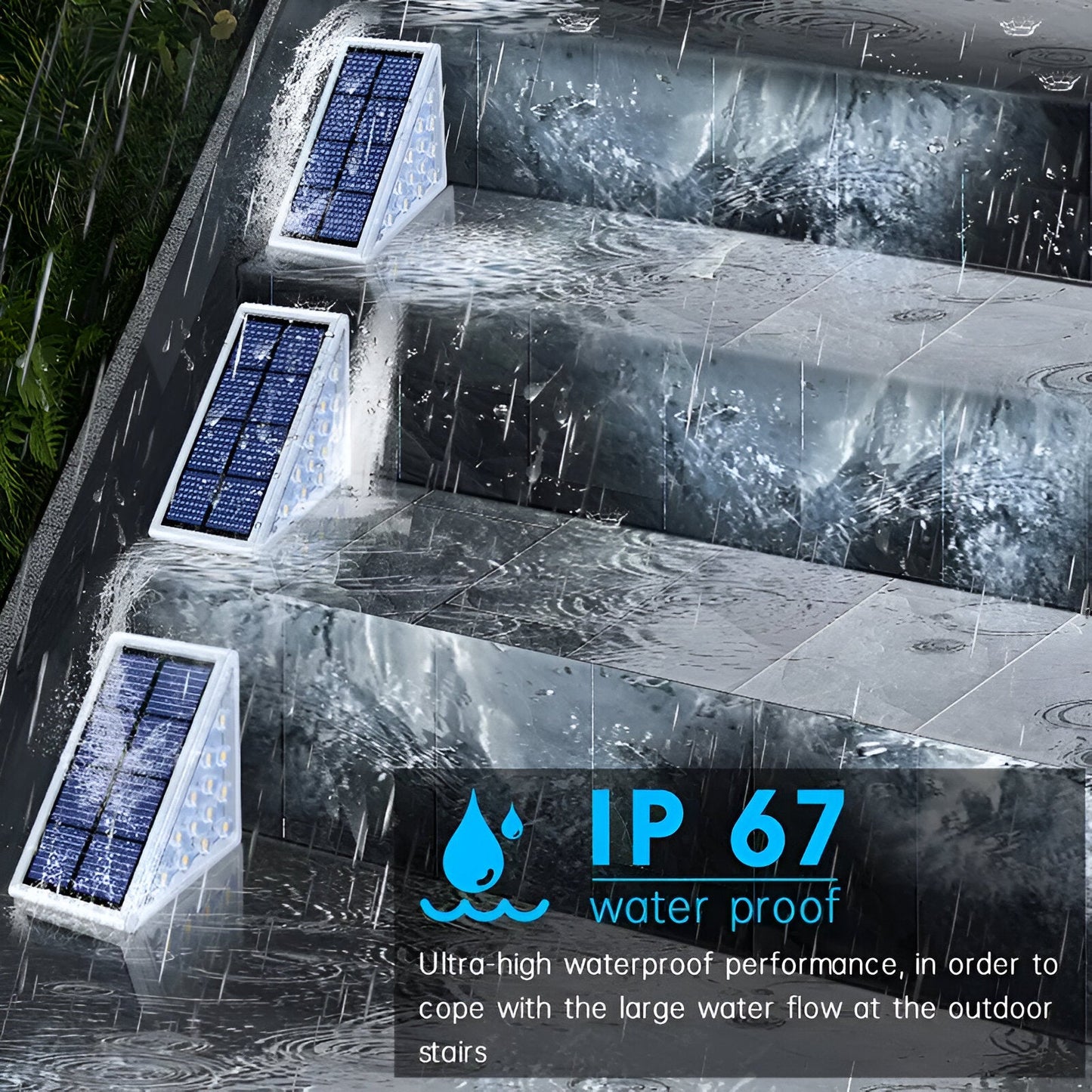 TriLumis – Set van 2 of 6 Driehoekige Zonne-Spotlights IP67