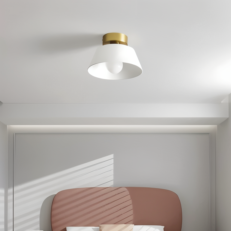 Retrovia | Plafonnier Métallique LED Style Vintage Noir & Blanc