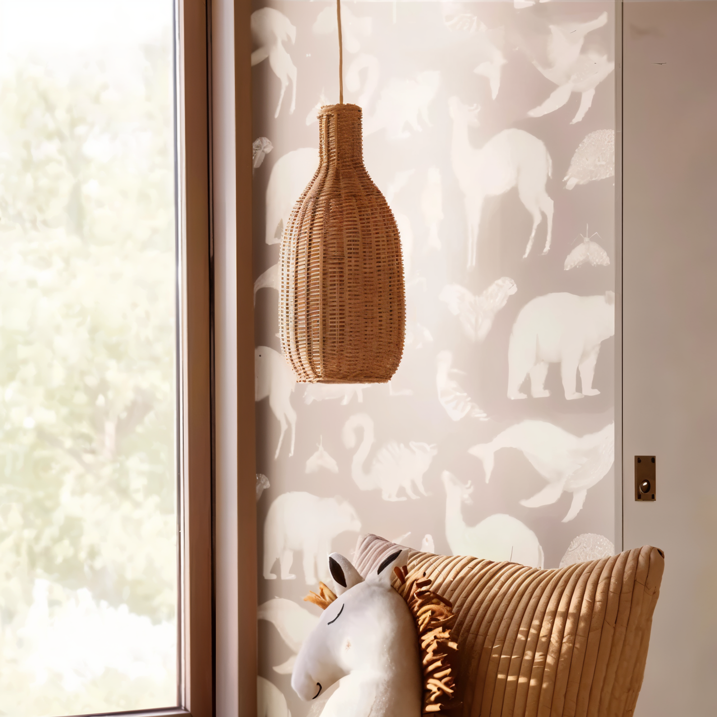 Solbaya | Suspension Artisanale en Rotin Tressé – Style Vintage Naturel