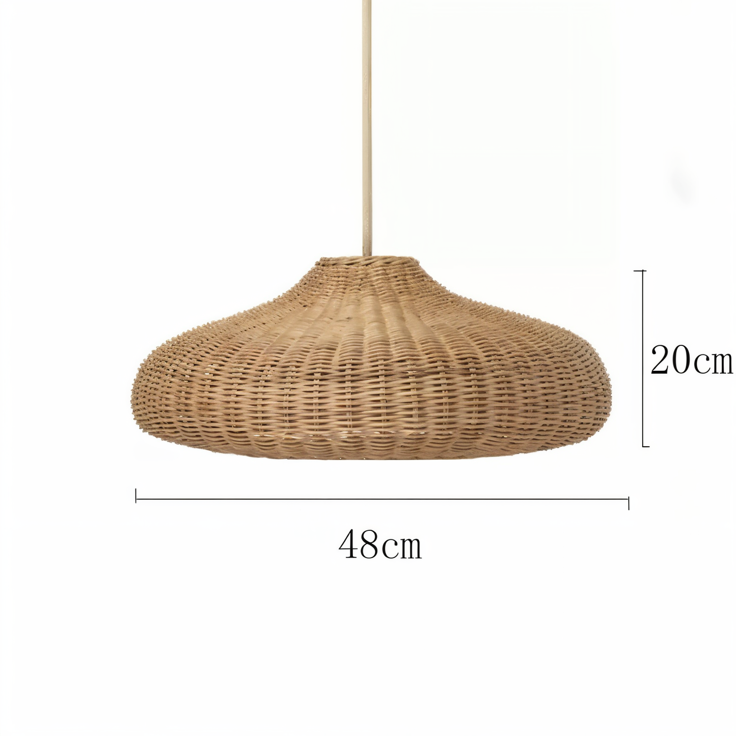 Solbaya | Suspension Artisanale en Rotin Tressé – Style Vintage Naturel