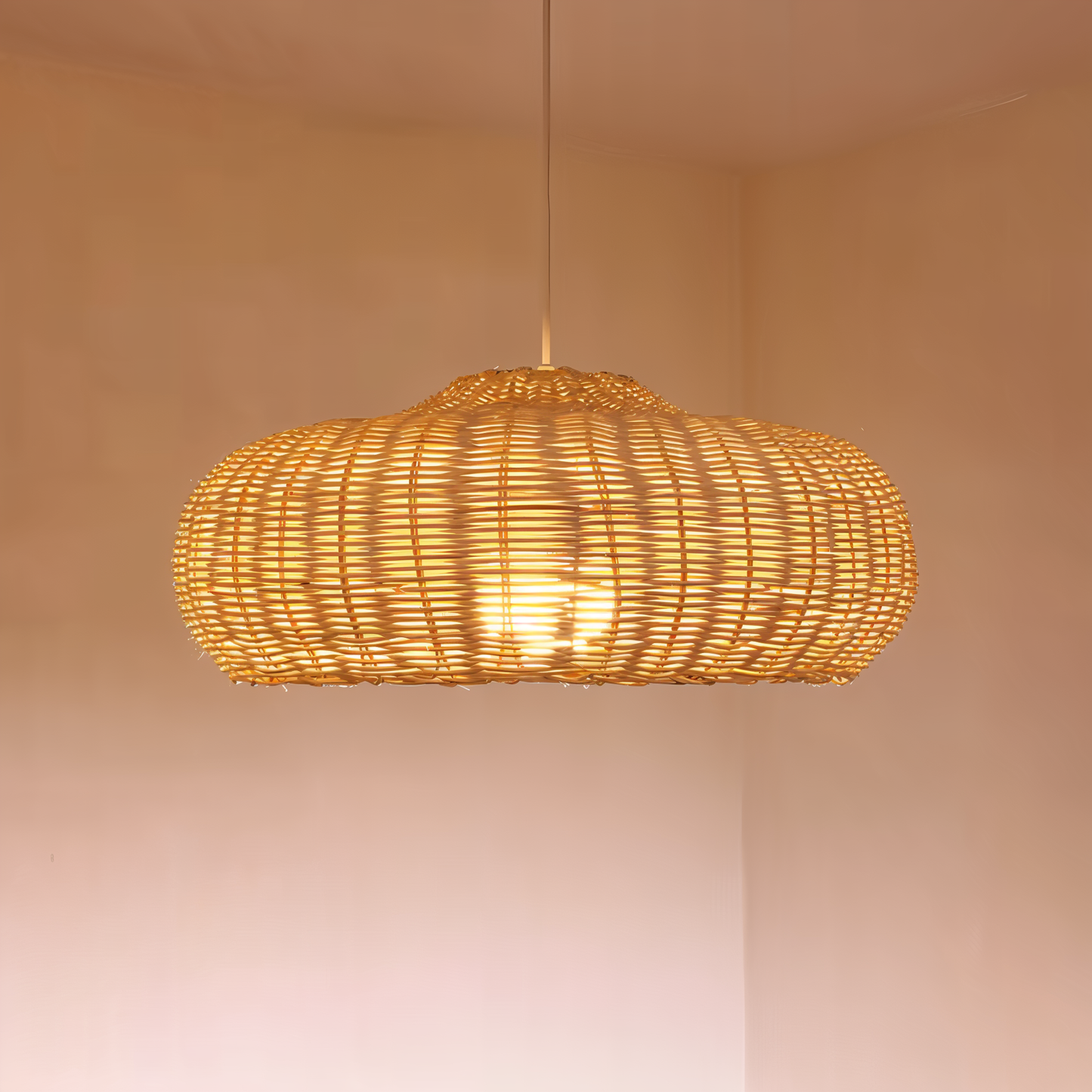 Solbaya | Suspension Artisanale en Rotin Tressé – Style Vintage Naturel