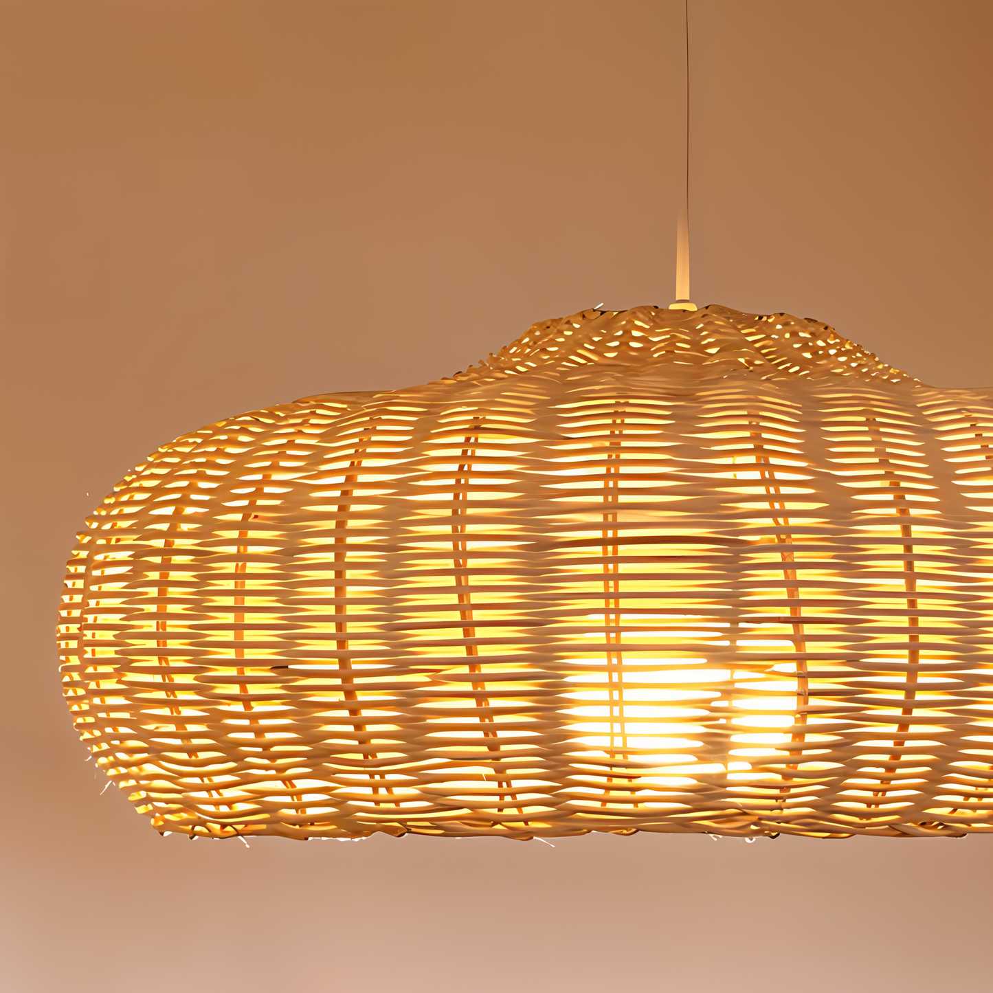 Solbaya | Suspension Artisanale en Rotin Tressé – Style Vintage Naturel