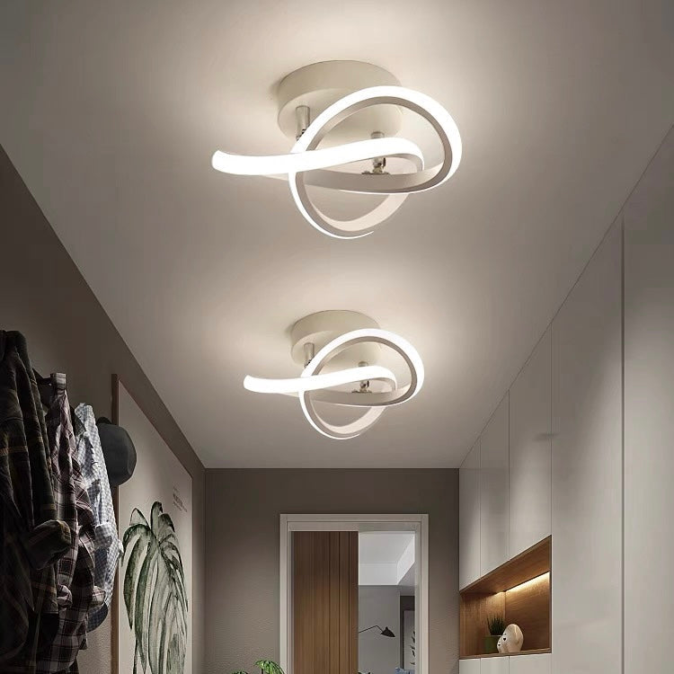 Luminairea | Moderne witte metalen LED-plafondlamp