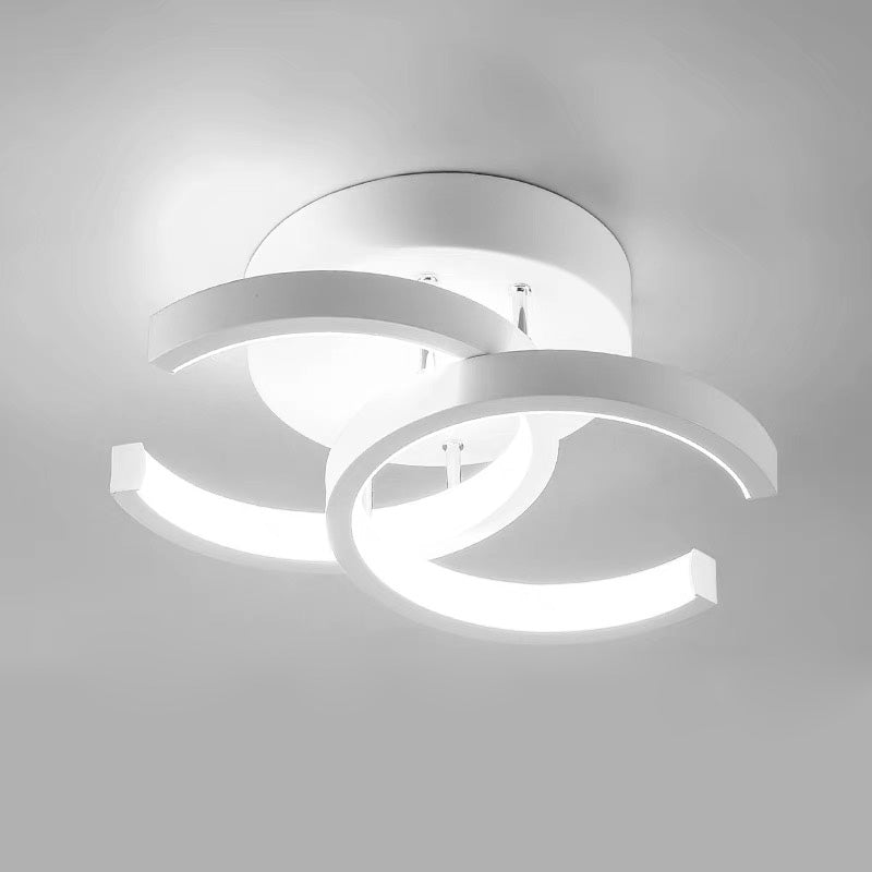 Luminairea | Moderne witte metalen LED-plafondlamp