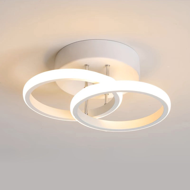 Luminairea | Moderne witte metalen LED-plafondlamp