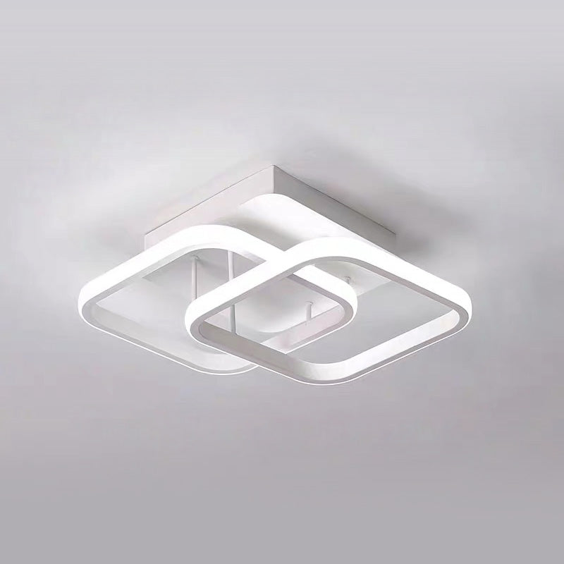 Luminairea | Moderne witte metalen LED-plafondlamp