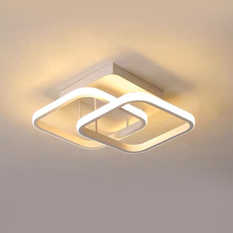 Luminairea | Moderne witte metalen LED-plafondlamp