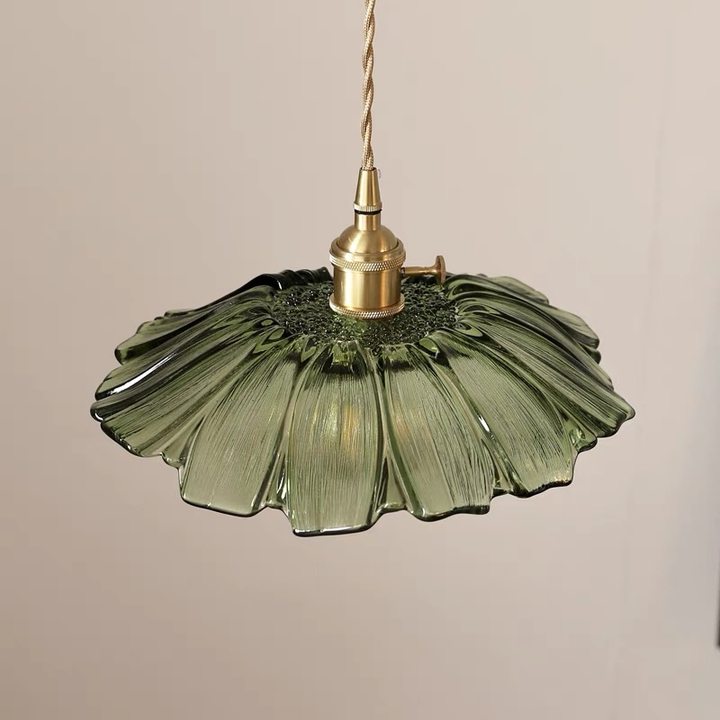 Florinea | Retro glazen hanglamp in bloemvorm