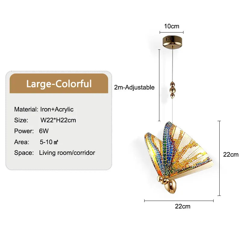 PAPILLUNE – Decoratieve metalen vlinderslinger