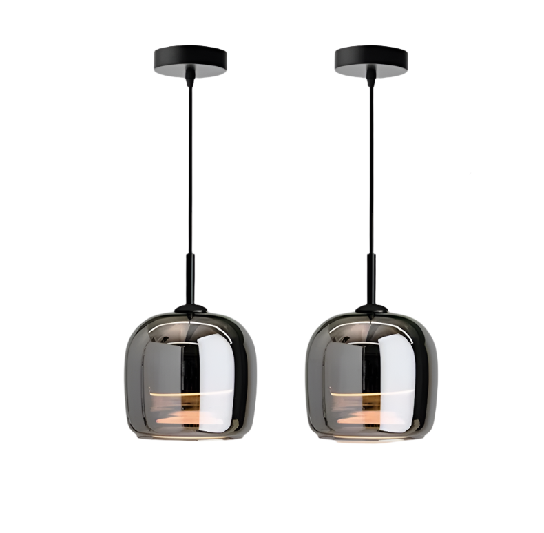 NoirNorse – Noordse hanglamp in zwart glas