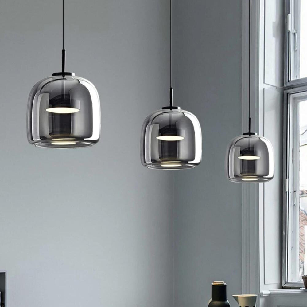 NoirNorse – Noordse hanglamp in zwart glas