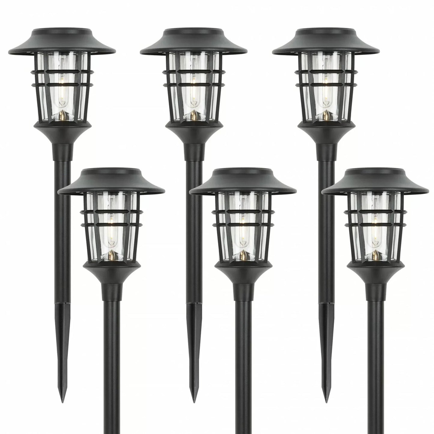 SolarTorch – Set van 6 Zonne Tuinfakkels