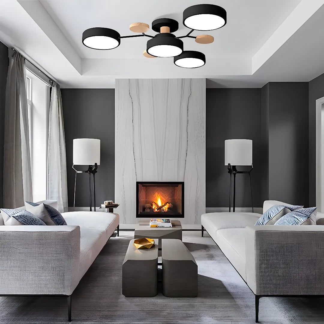CircuLux | Plafondlamp LED Hedendaags Half-Ingebouwd in IJzer