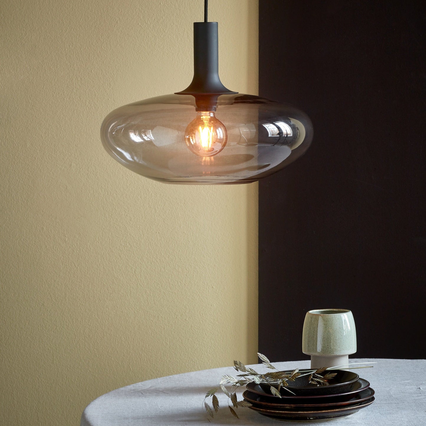 AuraBlown | Suspension Design en mondgeblazen glas – Ø35 cm