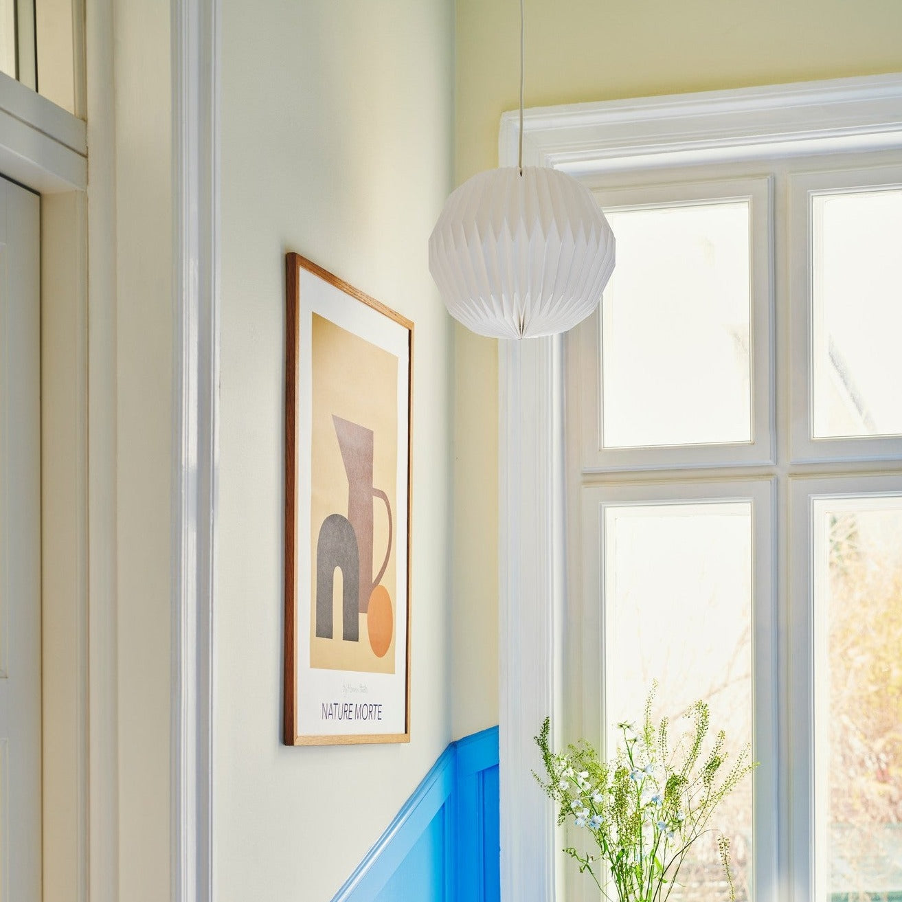 SoftGlow | Plafondlamp Abat-jour van Papier in Retrostijl