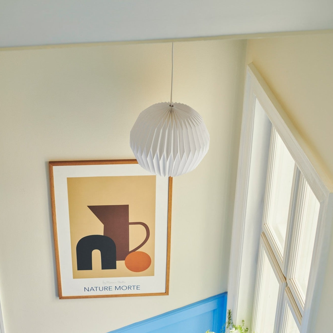 SoftGlow | Plafondlamp Abat-jour van Papier in Retrostijl