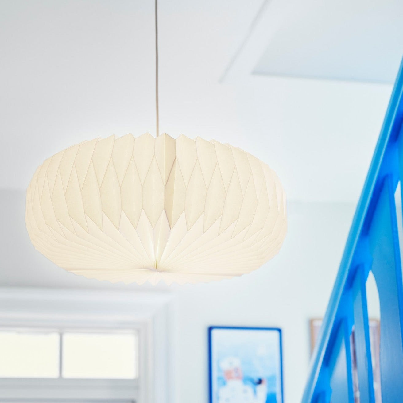 SoftGlow | Plafondlamp Abat-jour van Papier in Retrostijl