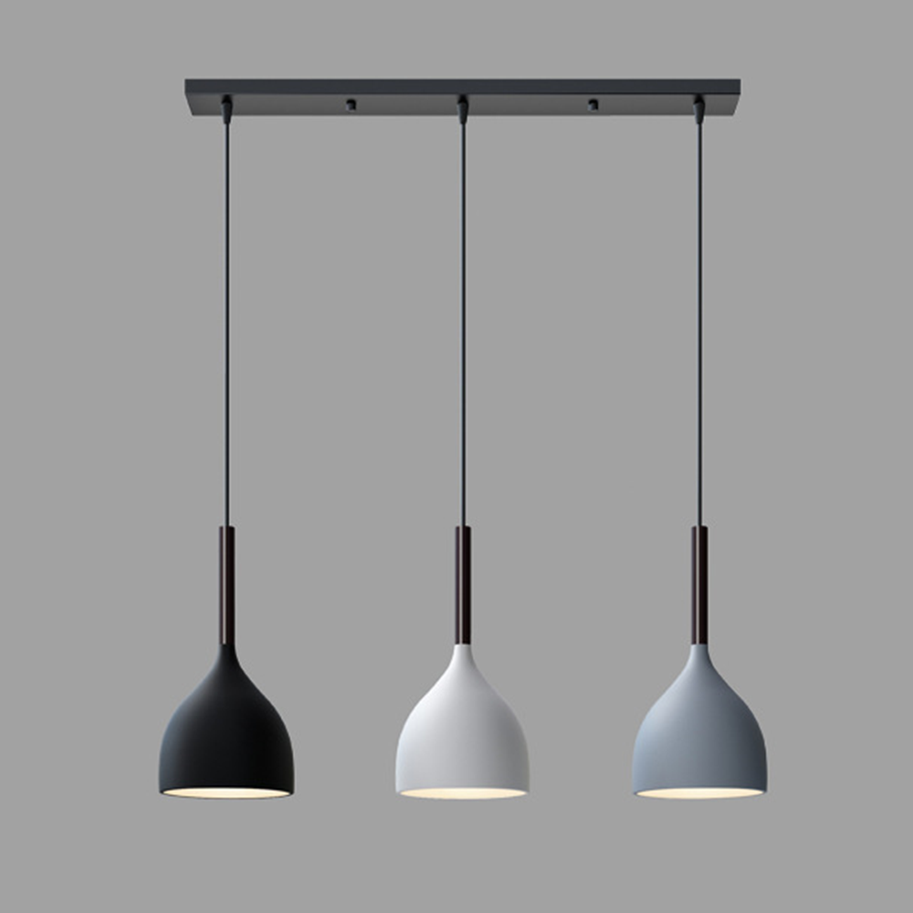 Triplum | Moderne hanglamp met drie lampen in hars