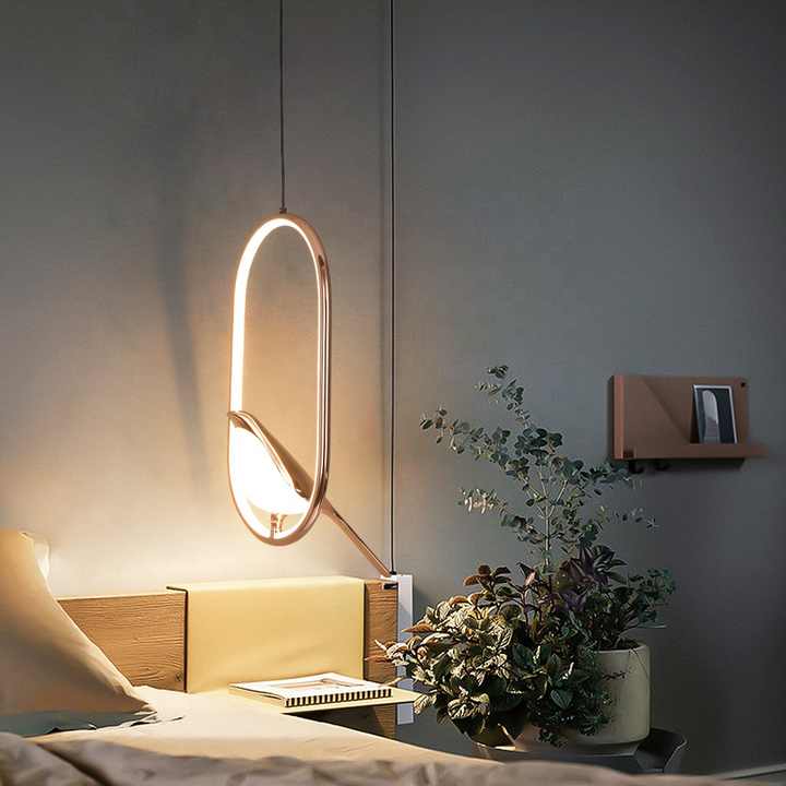 Ophangingsontwerp Sculpturaal Goudkleurig | LumiAile