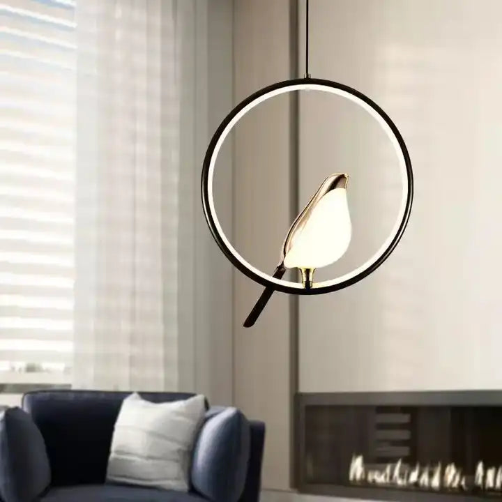 Ophangingsontwerp Sculpturaal Goudkleurig | LumiAile