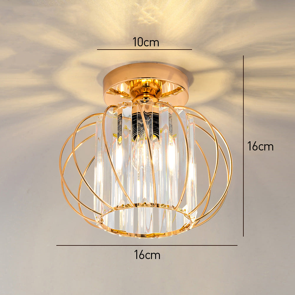 Glacera | Plafondlamp Glas & Metaal in Noordse Stijl