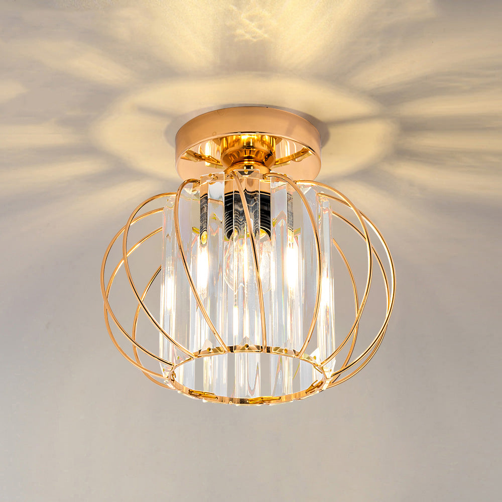 Glacera | Plafondlamp Glas & Metaal in Noordse Stijl