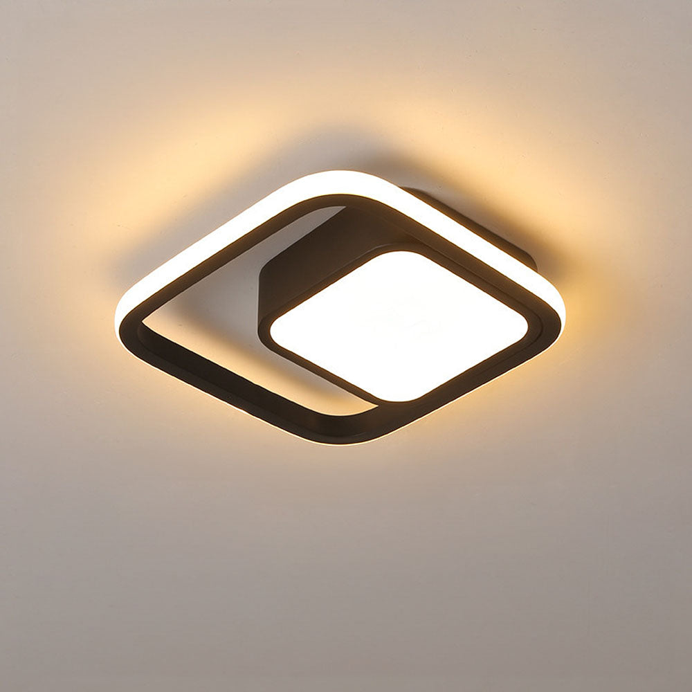 Dualo | Plafonnier LED Minimaliste à Double Anneau