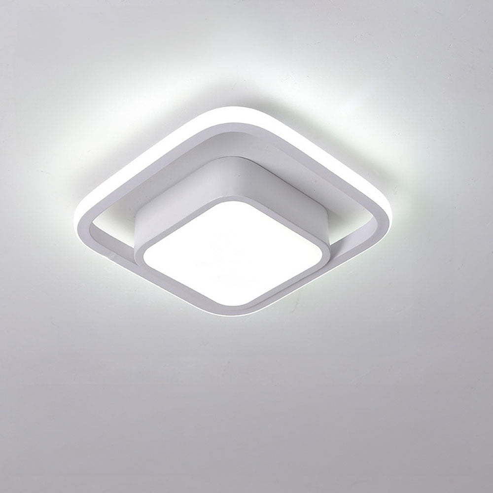 Dualo | Plafonnier LED Minimaliste à Double Anneau
