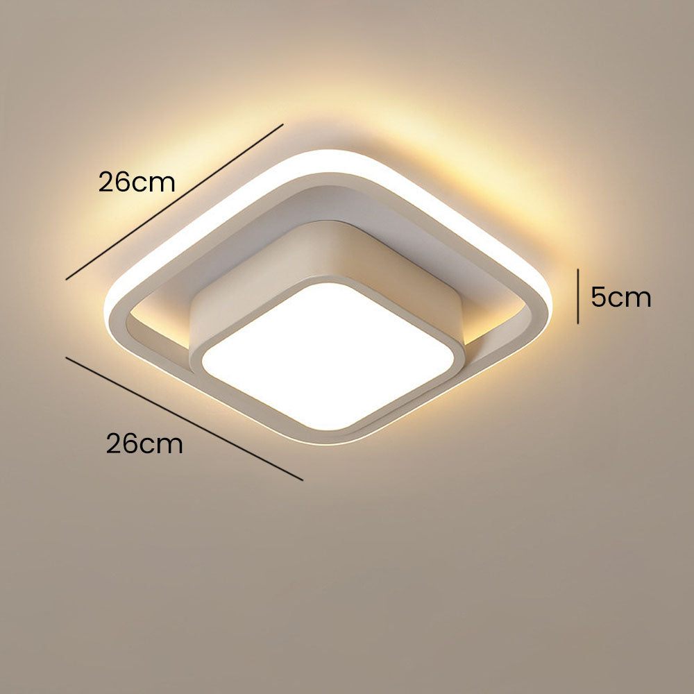 Dualo | Plafonnier LED Minimaliste à Double Anneau