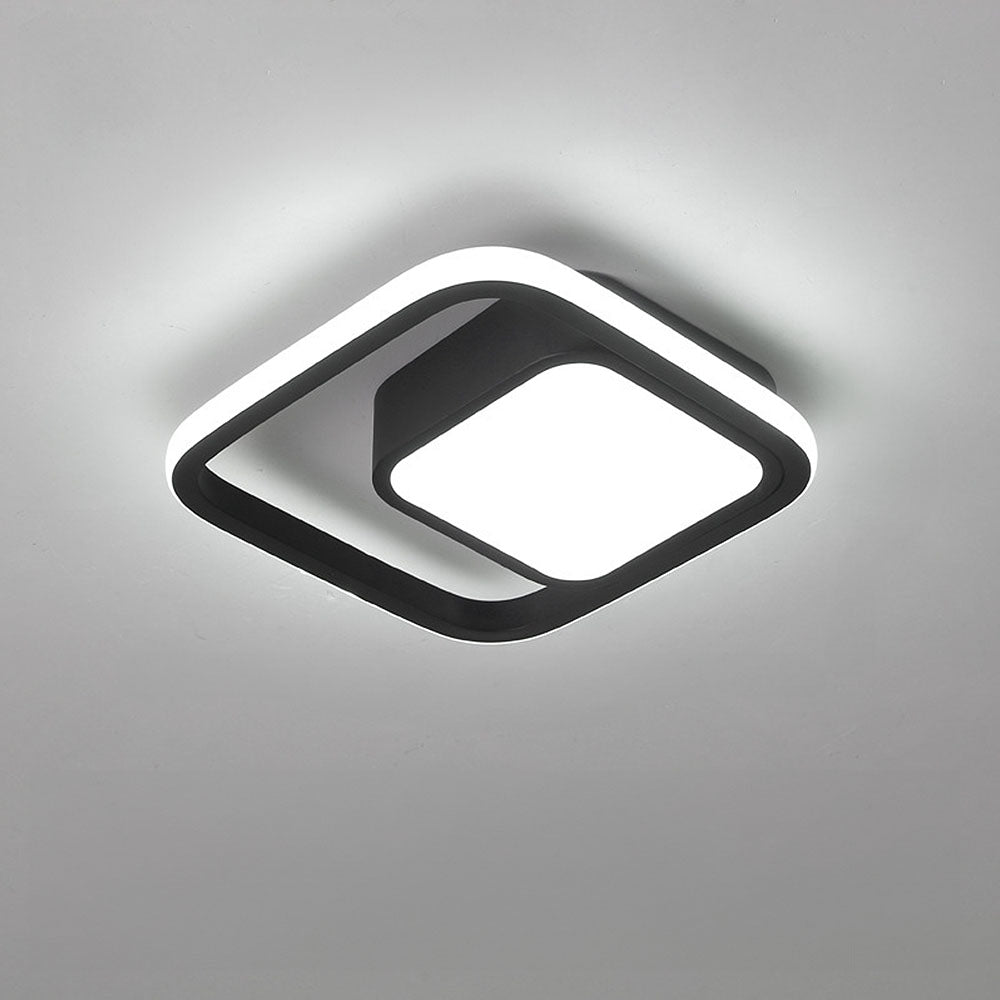 Dualo | Plafonnier LED Minimaliste à Double Anneau