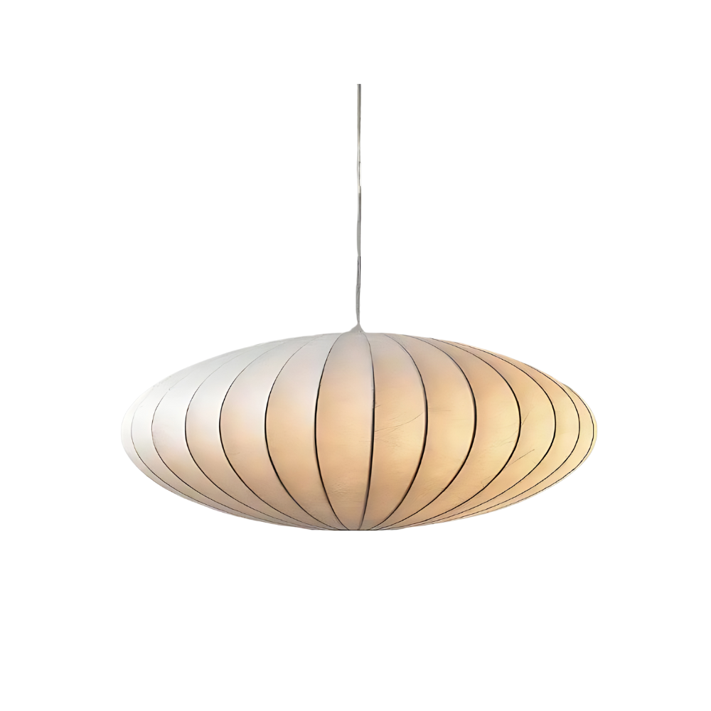 Silkure | Elegante plafondlamp van zijde en metaal