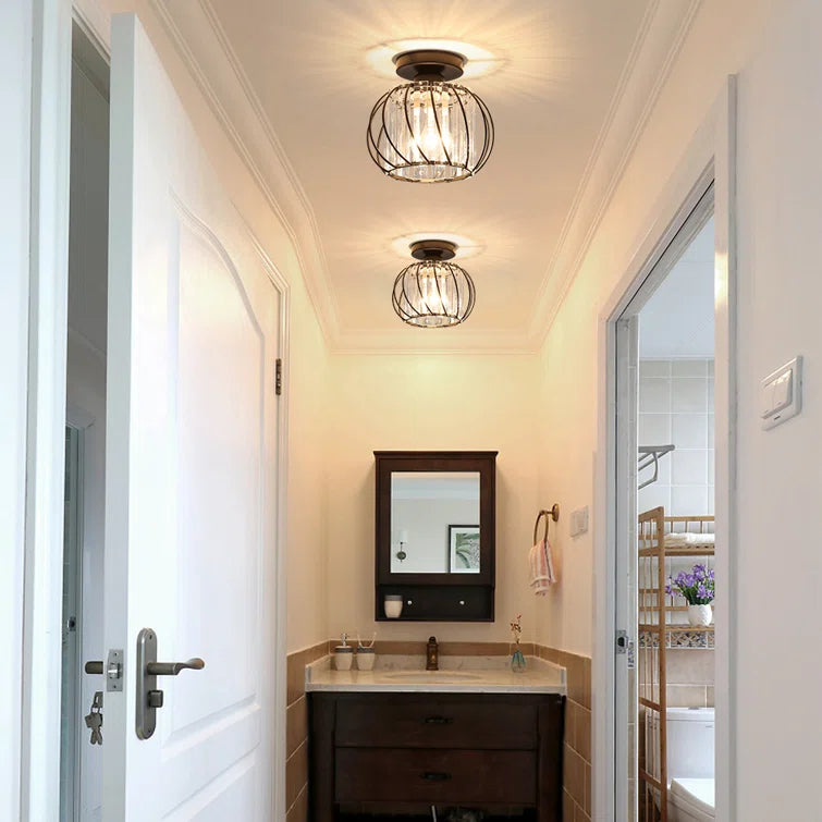 Glacera | Plafondlamp Glas & Metaal in Noordse Stijl