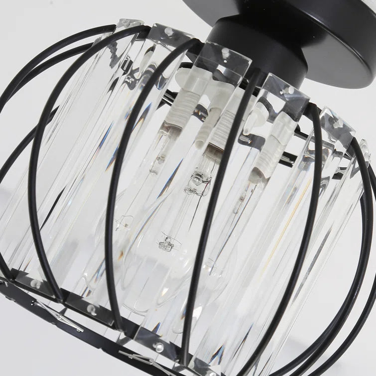 Glacera | Plafondlamp Glas & Metaal in Noordse Stijl