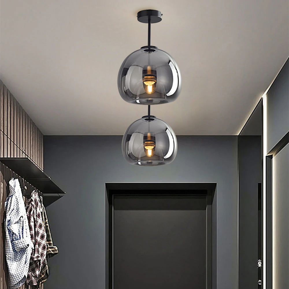 Vintara | Moderne plafondlamp en koperen glas