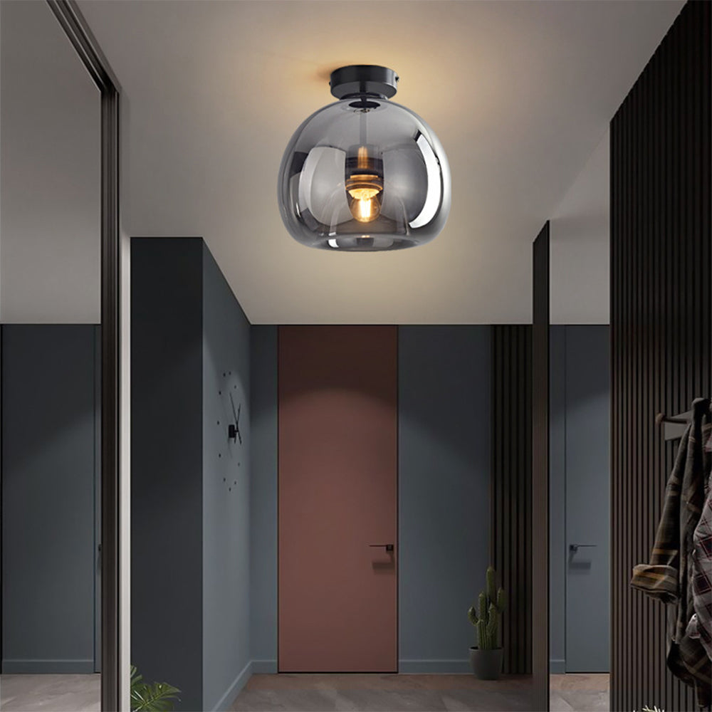 Vintara | Moderne plafondlamp en koperen glas