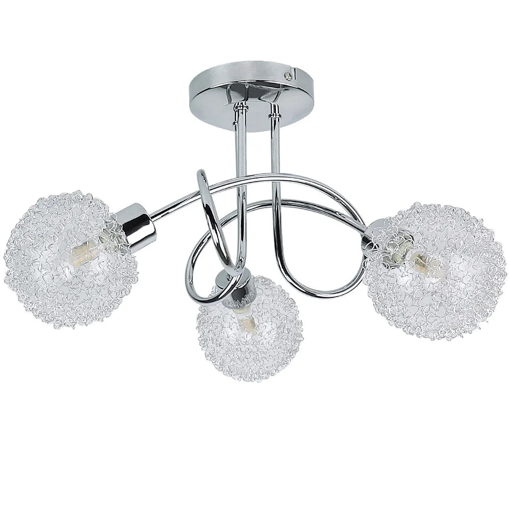 Orbelya | Moderne plafondlamp met 3 glazen bollen