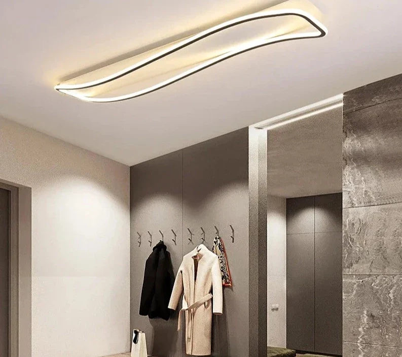 Heliava | Moderne LED-plafondlamp in gepolijst aluminium