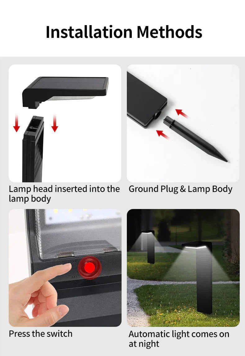 SolaVia – Elegante Zonne Tuinlamp