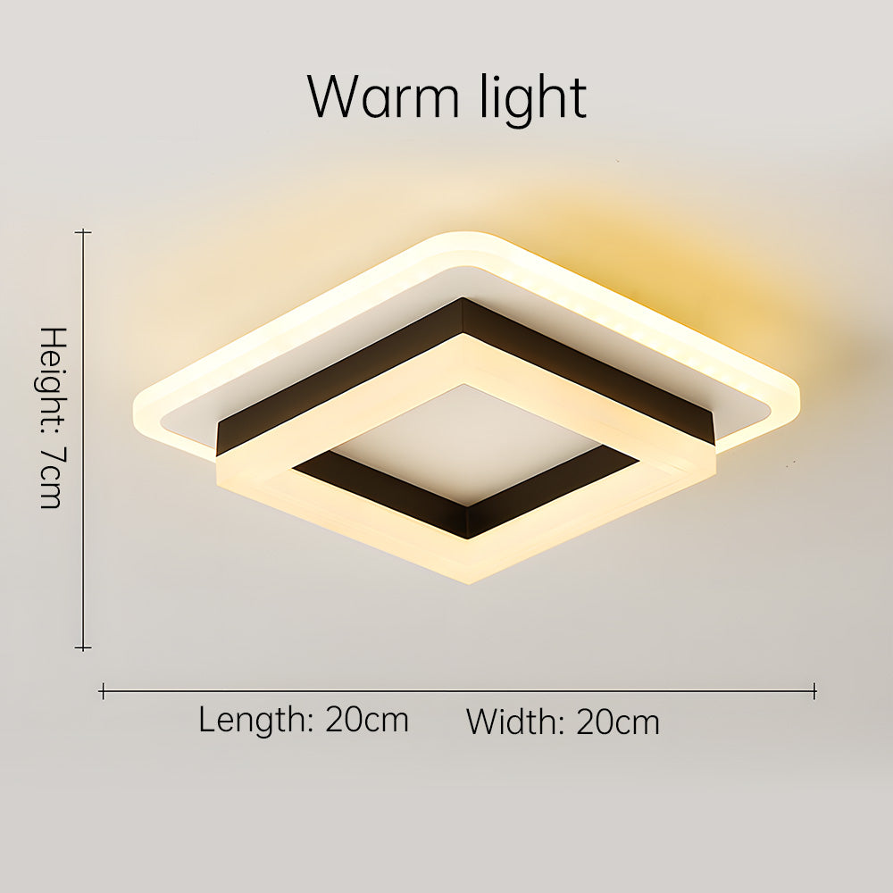 Quadralux | Moderne vierkante LED-plafondlamp voor binnengebruik
