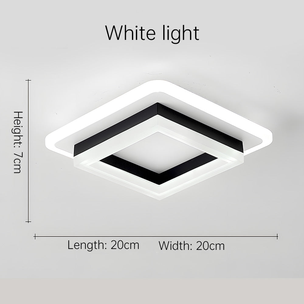 Quadralux | Moderne vierkante LED-plafondlamp voor binnengebruik