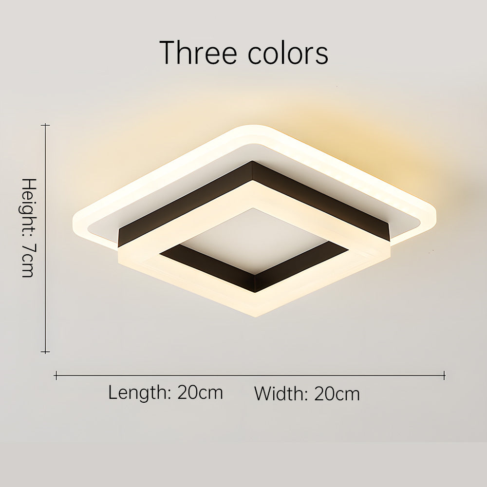 Quadralux | Moderne vierkante LED-plafondlamp voor binnengebruik