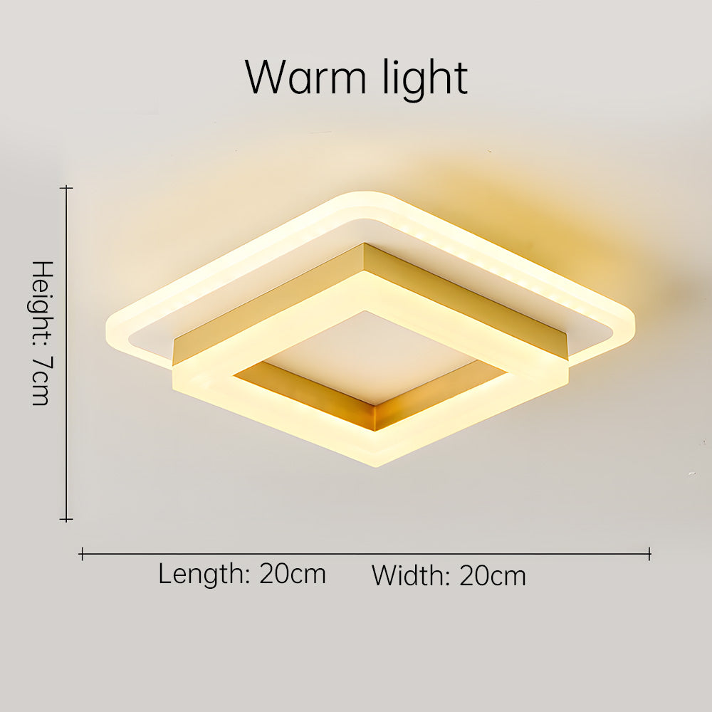 Quadralux | Moderne vierkante LED-plafondlamp voor binnengebruik