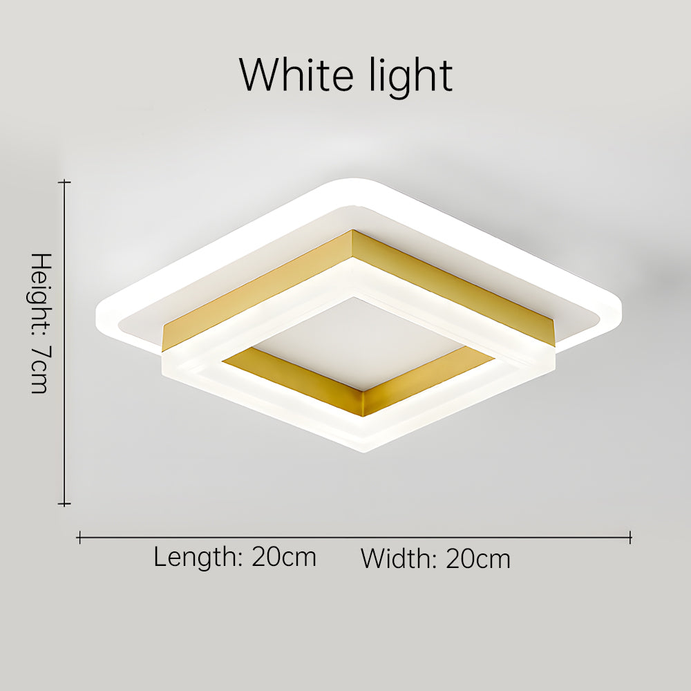 Quadralux | Moderne vierkante LED-plafondlamp voor binnengebruik