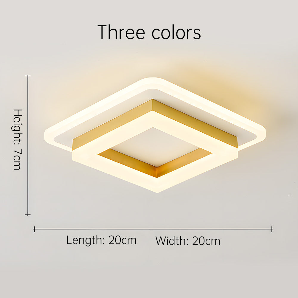Quadralux | Moderne vierkante LED-plafondlamp voor binnengebruik
