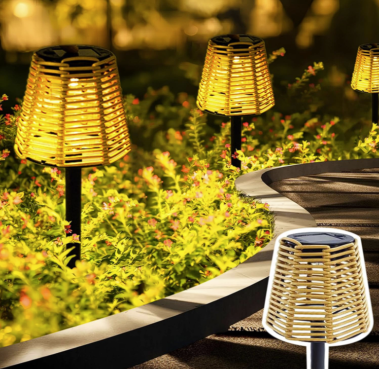 RATTIVA GLOW – Solcelle have lampe i flettet rattan