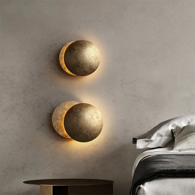 ÉclipseLuna – Applique Murale Vintage Style Lunaire Scandinave