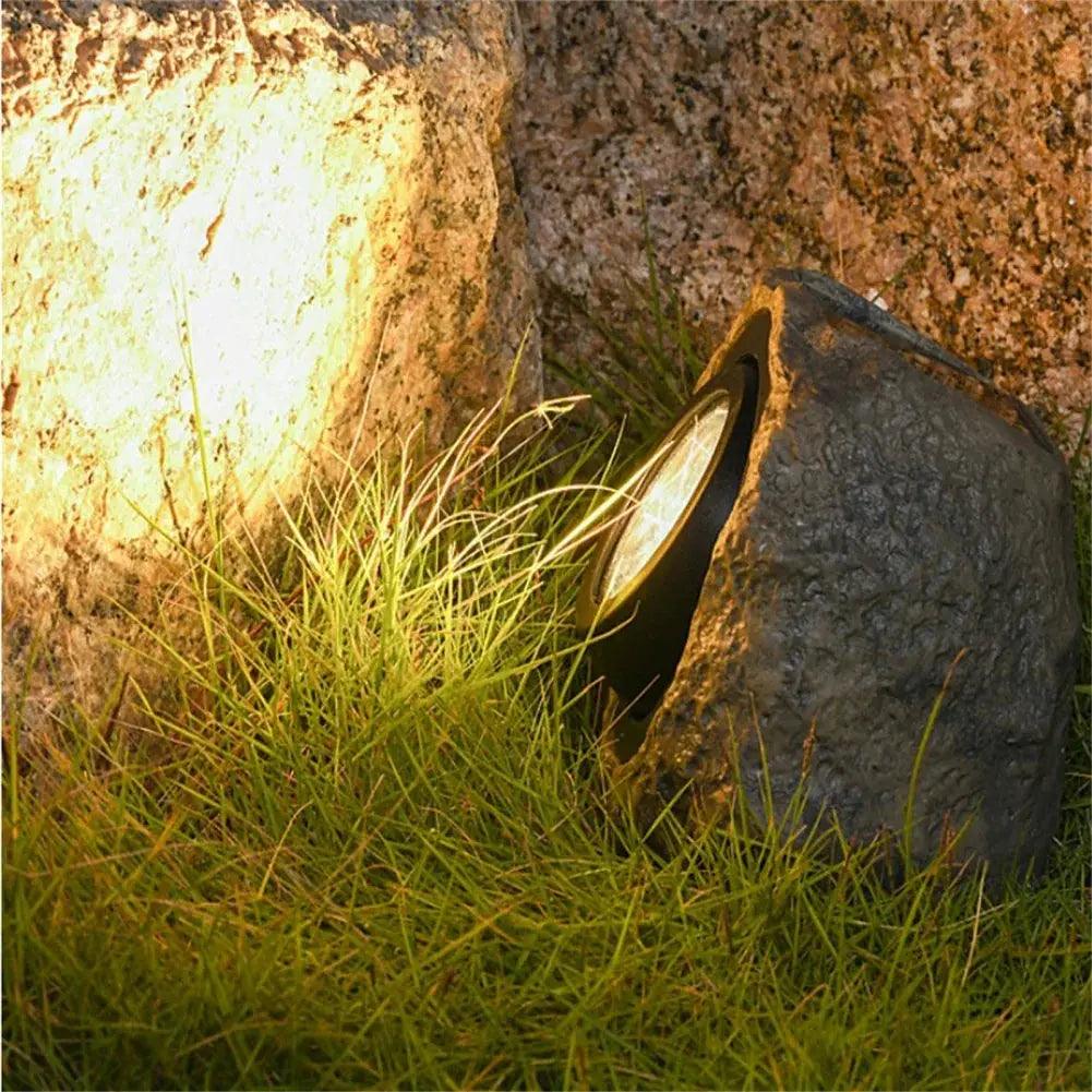TERRALUX STONE – Zonne- tuinlamp met natuurlijk steeneffect