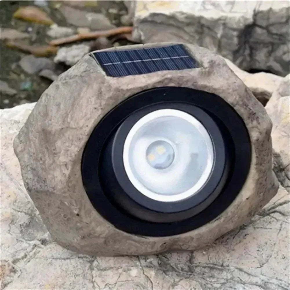 TERRALUX STONE – Zonne- tuinlamp met natuurlijk steeneffect
